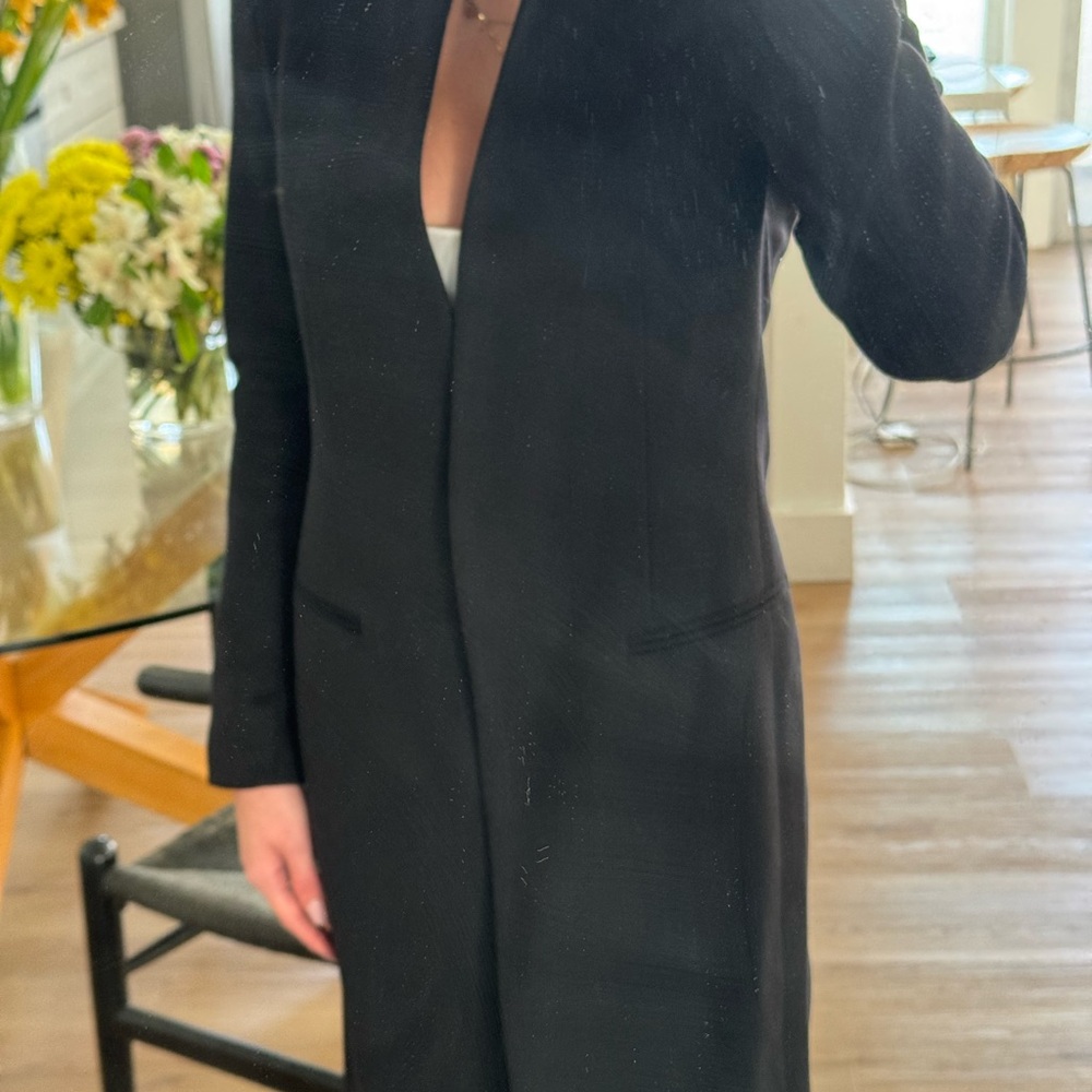 AllSaints Black Wool Coat